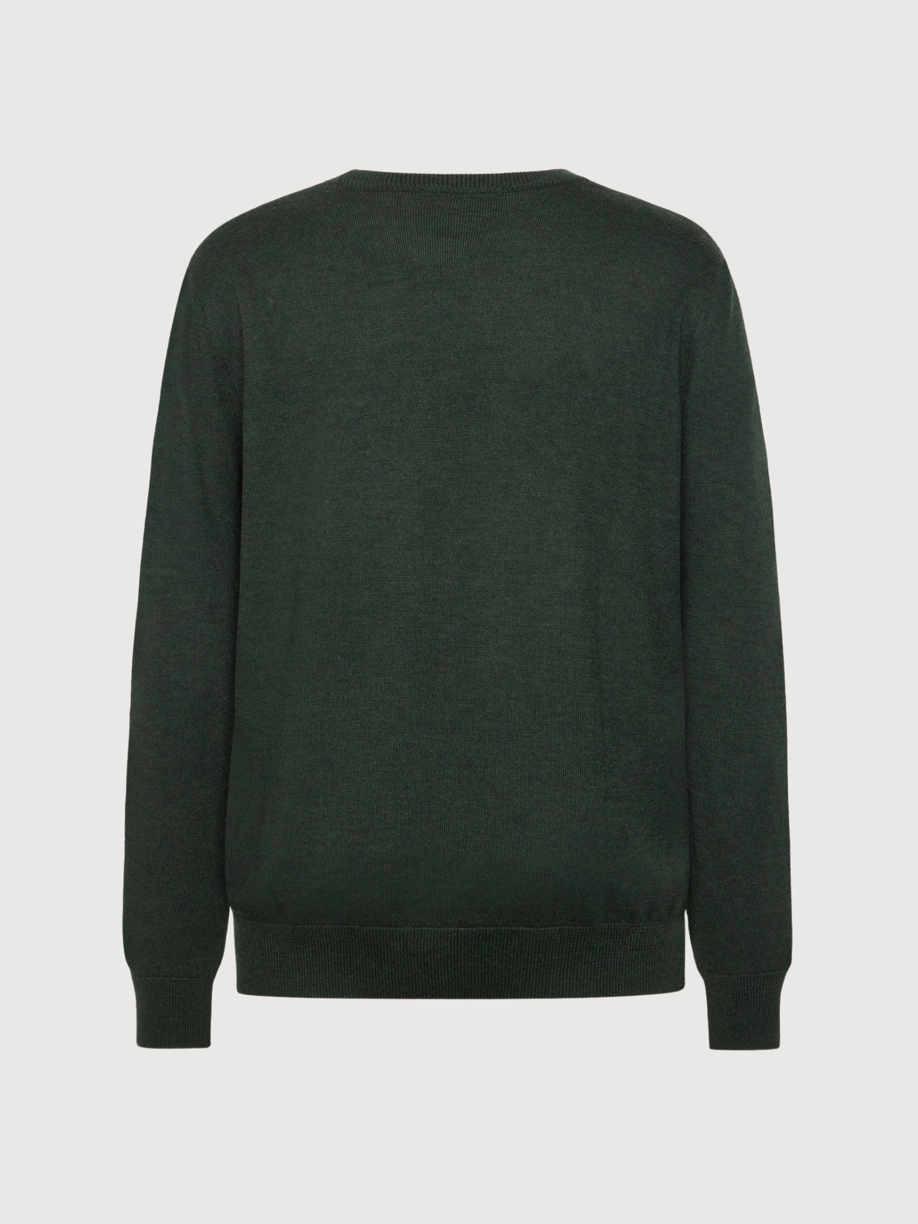 Pullover Merino Verde | Knowledge Cotton Apparel