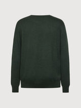 Pullover Merino Green | Knowledge Cotton Apparel