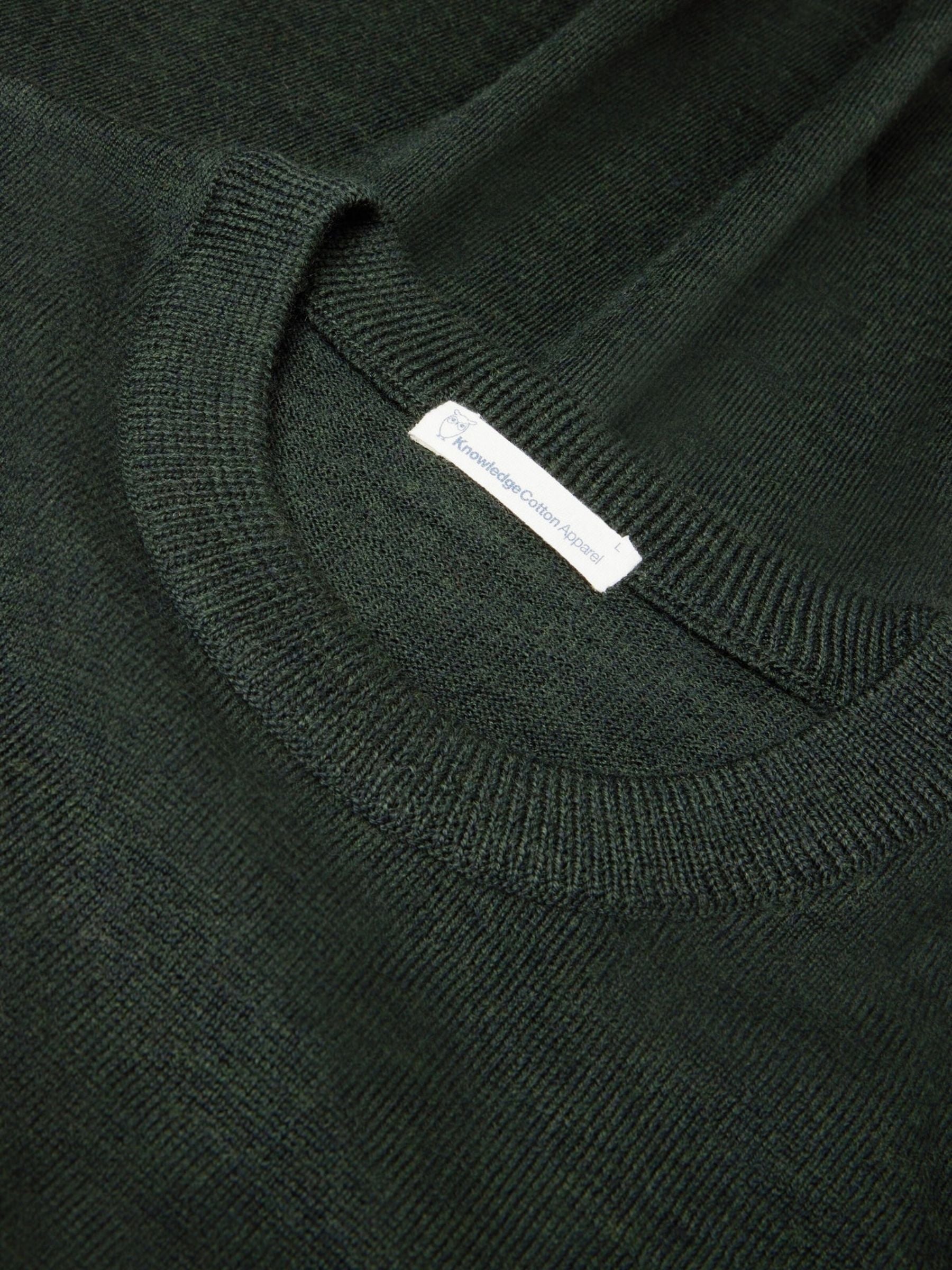 Pullover Merino Verde | Knowledge Cotton Apparel