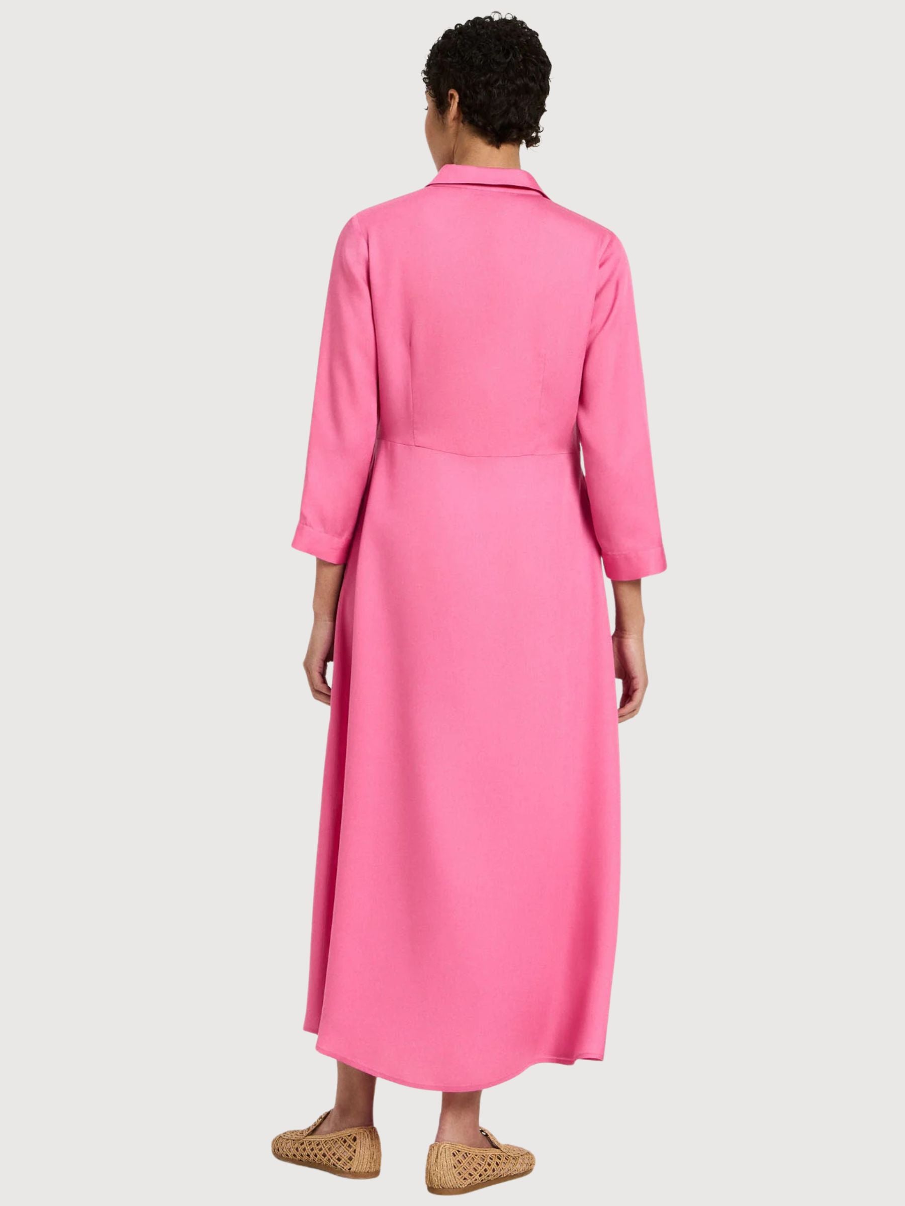 Abito Midi Tencel Bright Orchid | Lanius