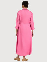 Midikleid aus Tencel in leuchtendem Orchideenton | Lanius