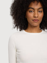 Longsleeve Babylock Hems Woman Offwhite | Mazine