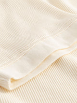 T-shirt Nykil in cotone goffrato écru | DEDICATED
