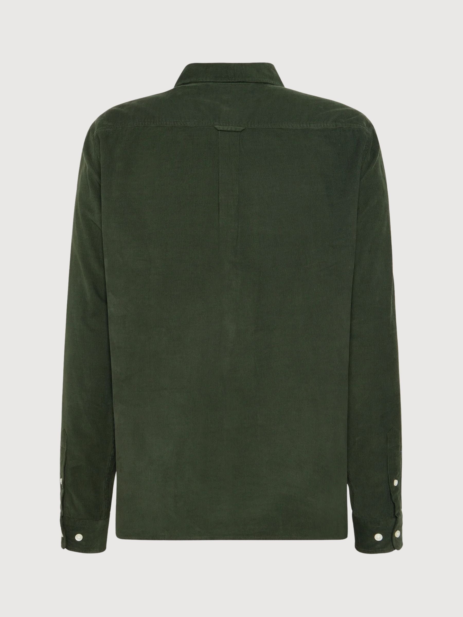 Organic Cotton Corduroy Shirt Forrest Night | KNOWLEDGE COTTON APPAREL