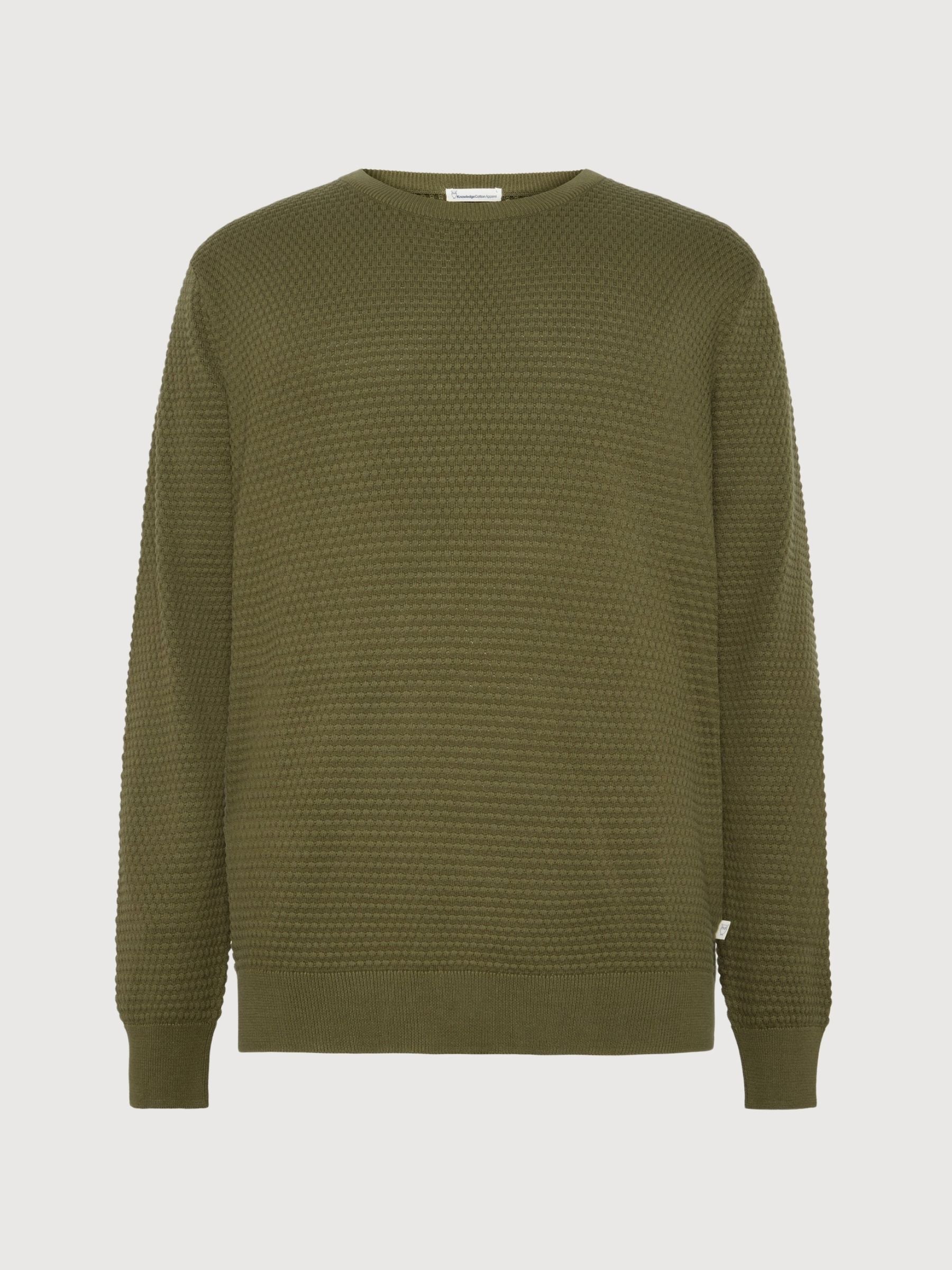 Pullover Vagn Green Man | Knowledge Cotton Apparel
