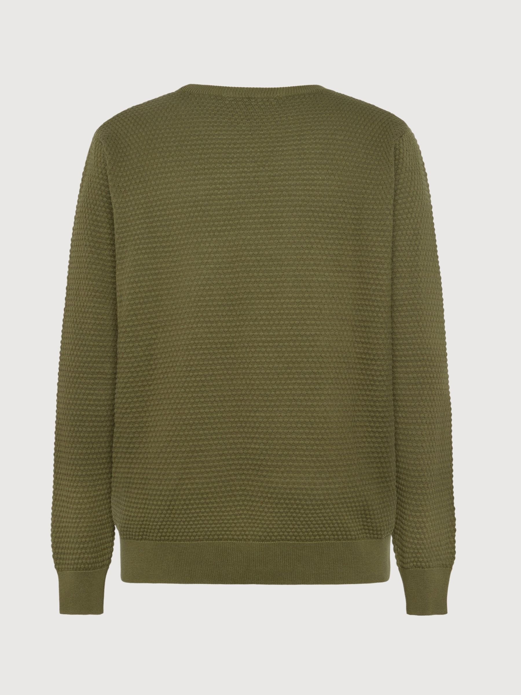 Pullover Vagn Green Man | Knowledge Cotton Apparel