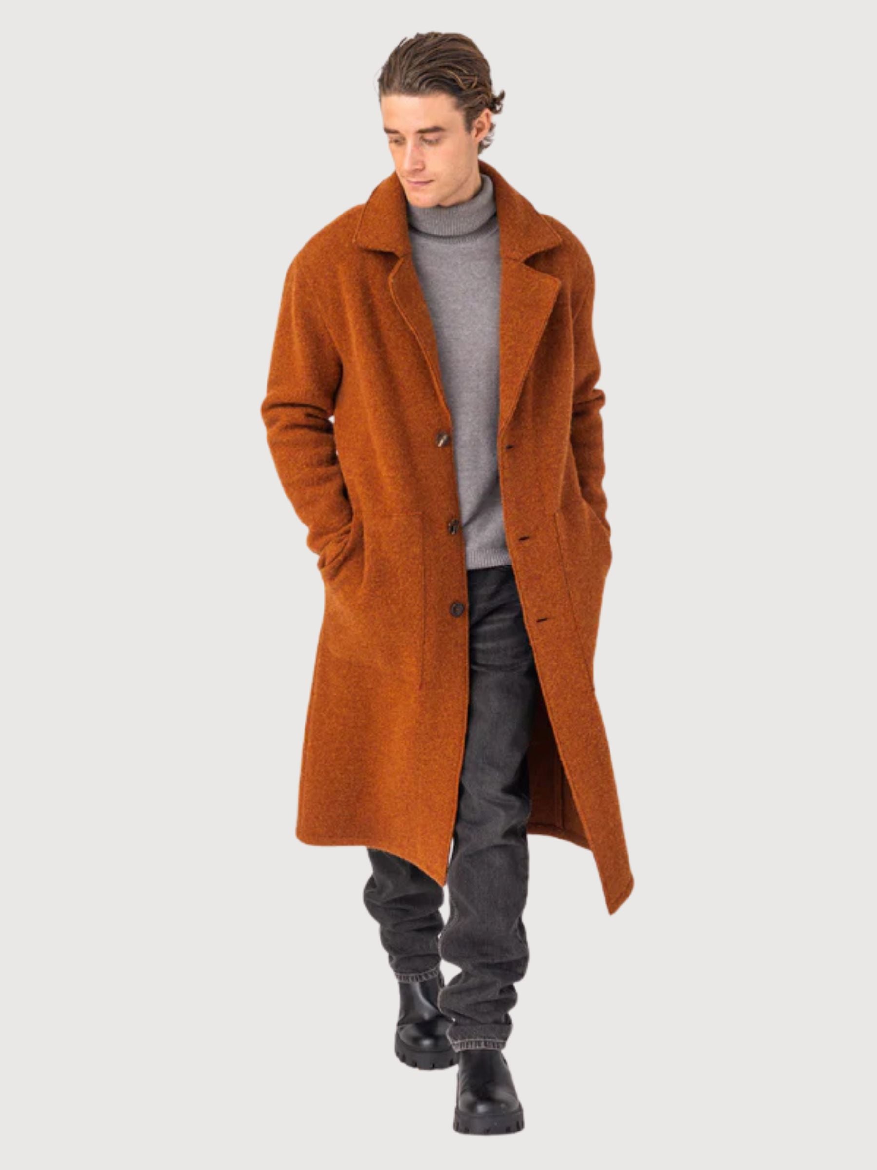 Jacke Alex Wool Orange | Stapf