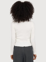 Longsleeve Babylock Hems Woman Offwhite | Mazine
