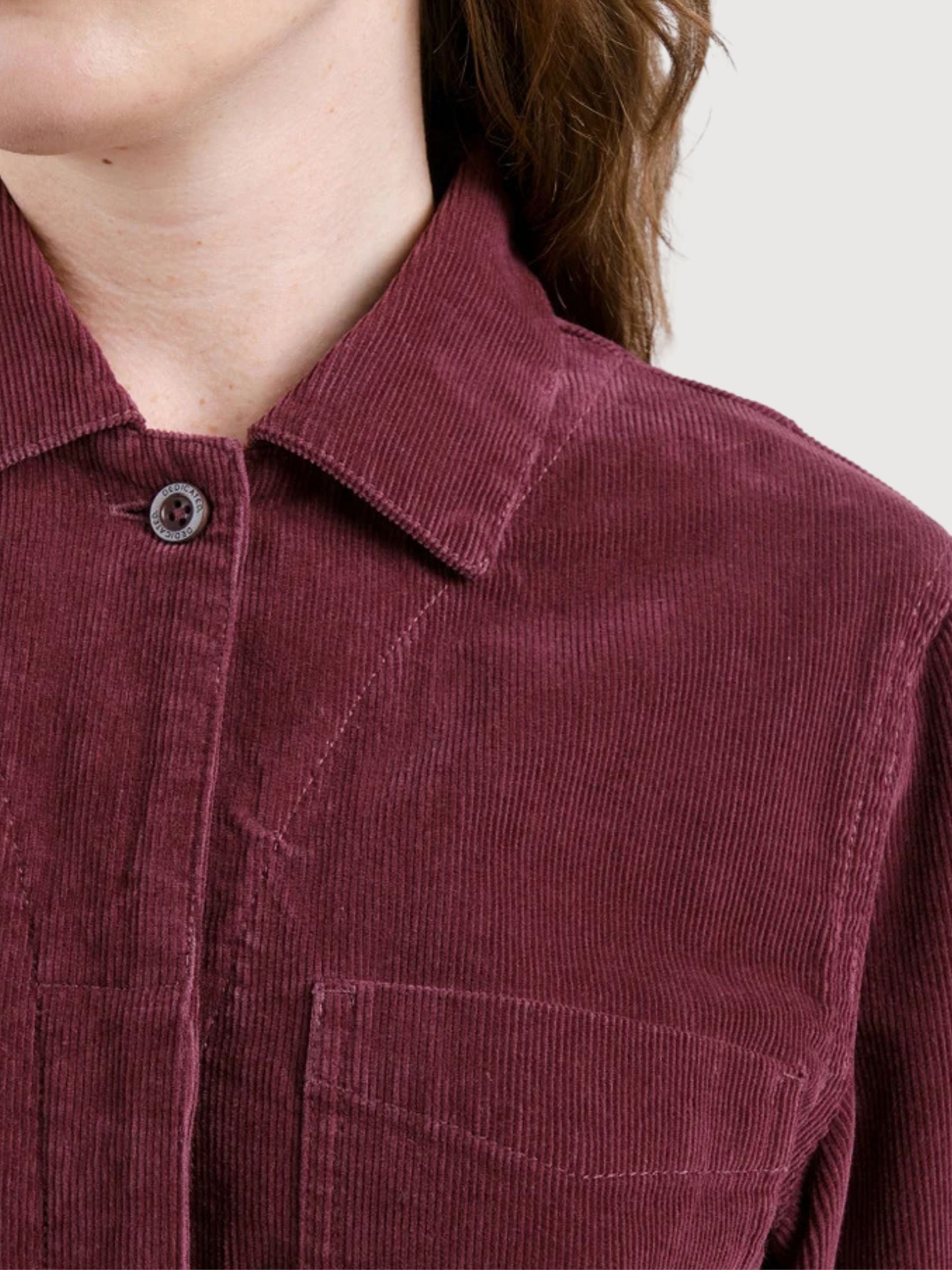 Docksta Cord-Rot Damen-Overall | Dedicated