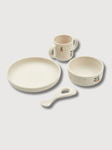 Vivi Silicone Tableware Set 4-Pack Seashell | Liewood