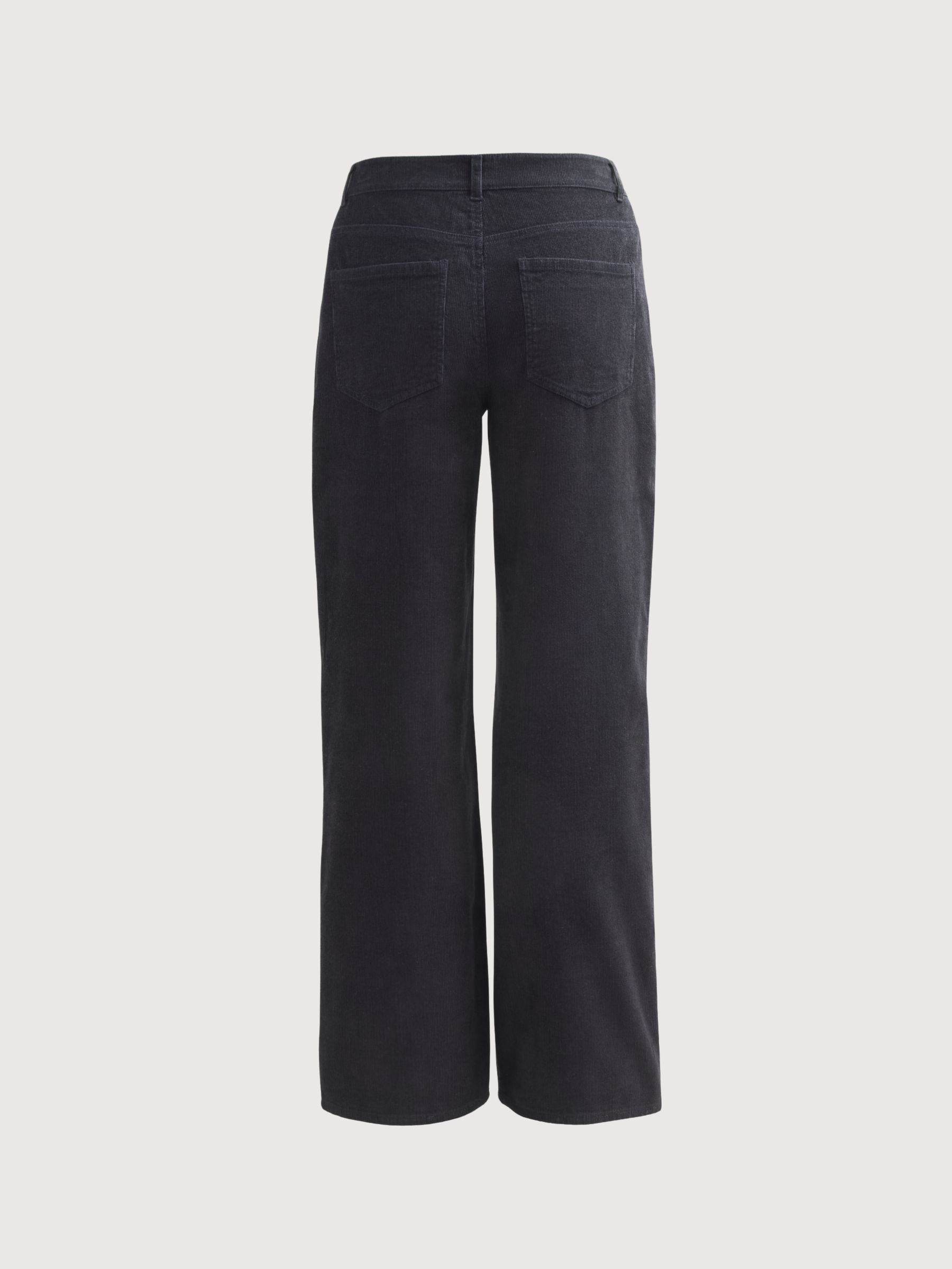 Women’s Corduroy Trousers Dark Blue | PEOPLE WEAR ORGANIC