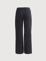 Women’s Corduroy Trousers Dark Blue | PEOPLE WEAR ORGANIC