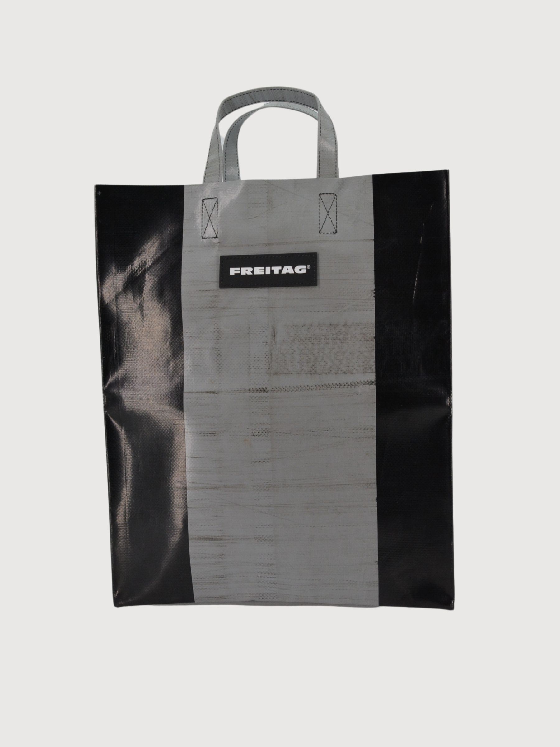 Miami Vice Shoppers Bag Black/Grey In Used Truck Tarps | Freitag