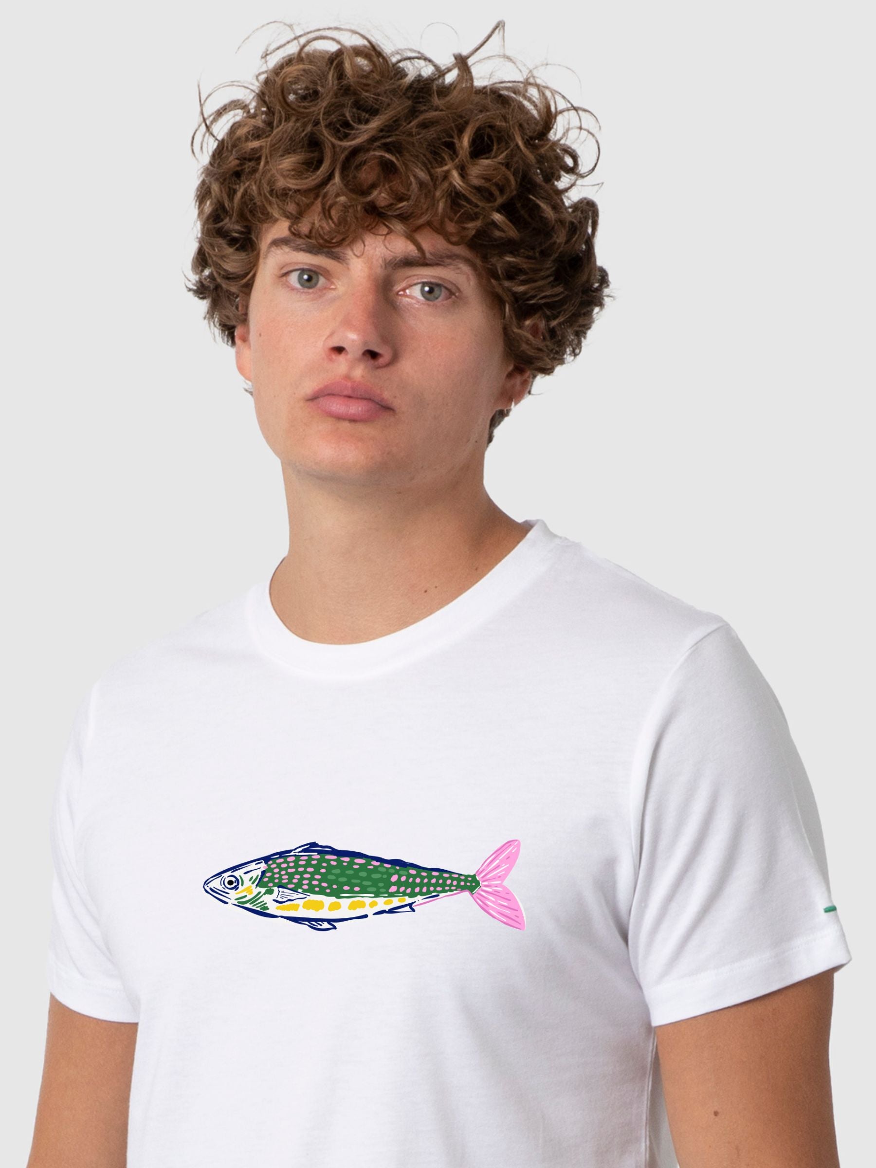 Daniel T-shirt Fish White | Re-Bello