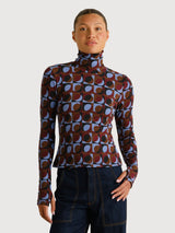 Rib Top Malma Retro Geo Multi Color | DEDICATED