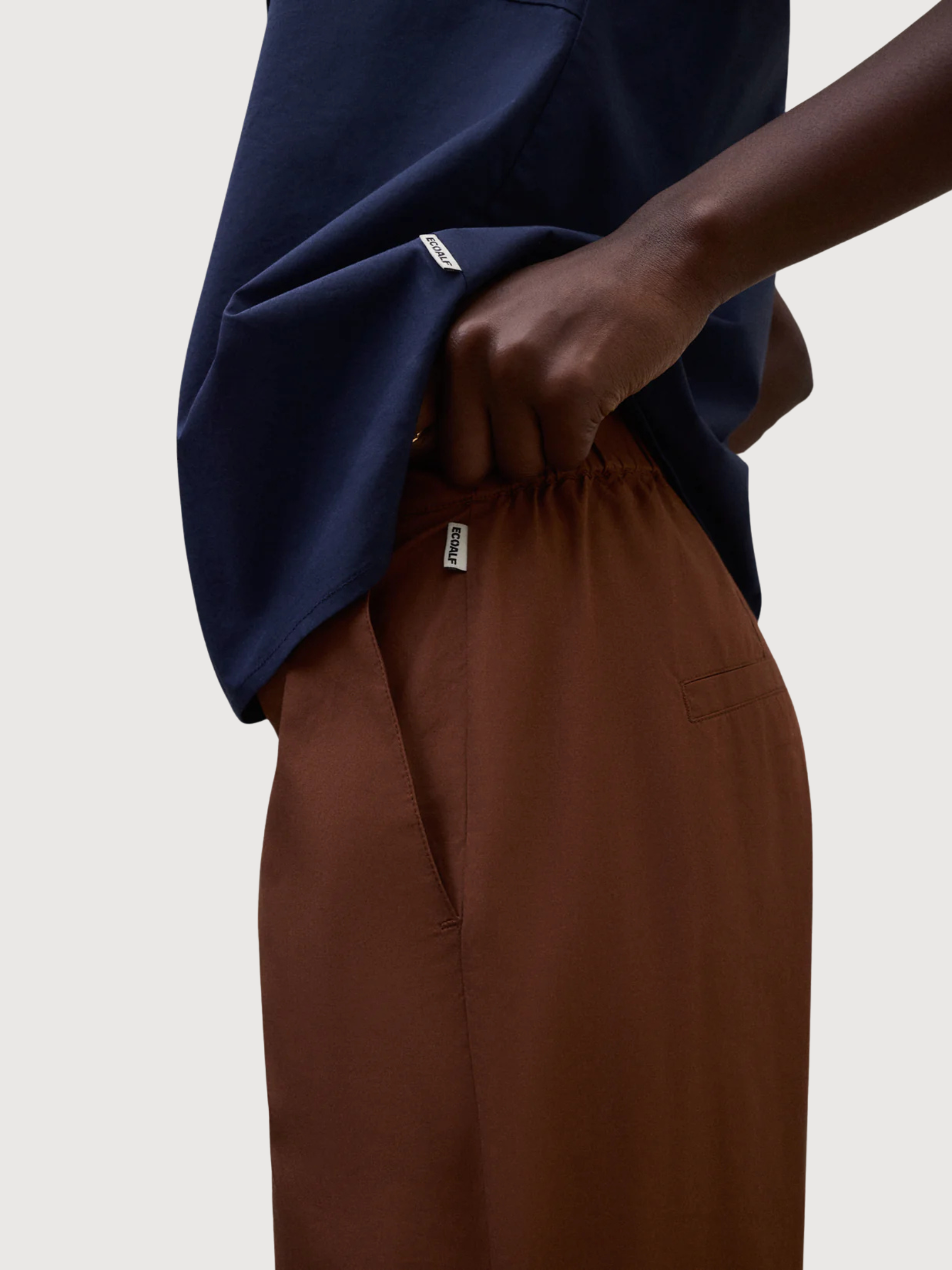 Pantaloni Laga Donna Cotone Ebony | Ecoalf