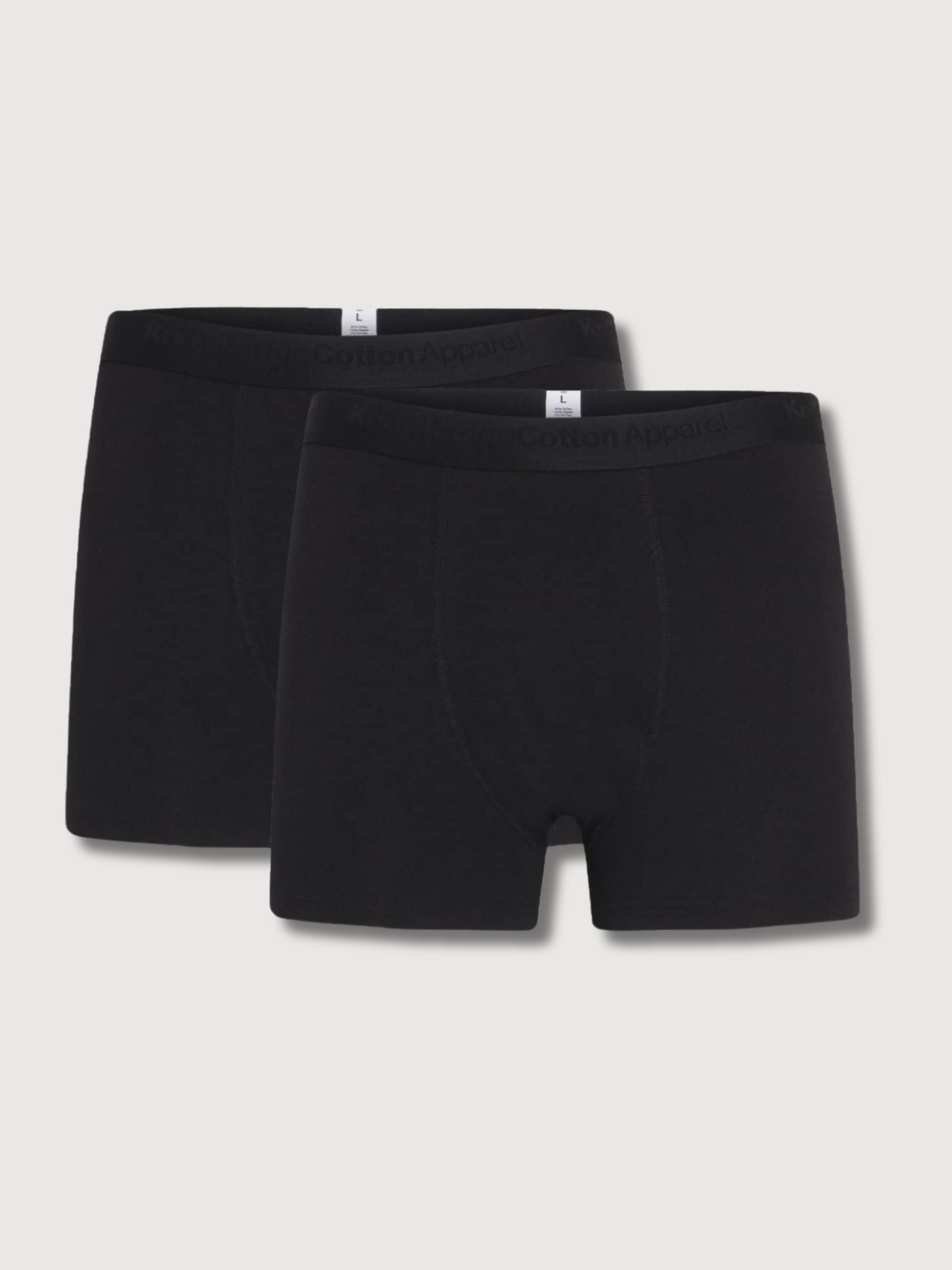 Anker Boxer Schwarz Herren Set 2 p  | Knowledge Cotton Apparel