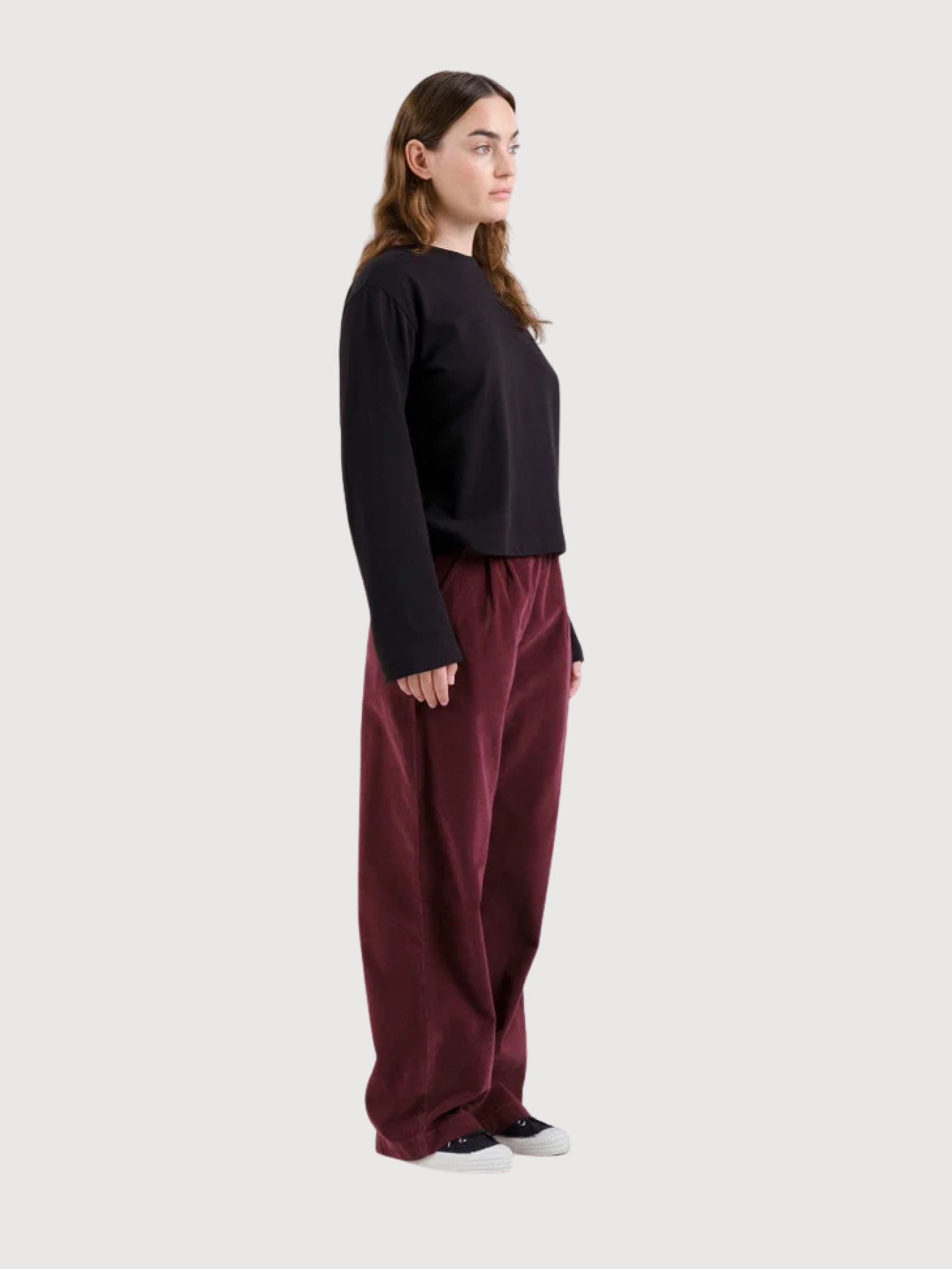 Trouser Vickleby Corduroy Red Woman | Dedicated
