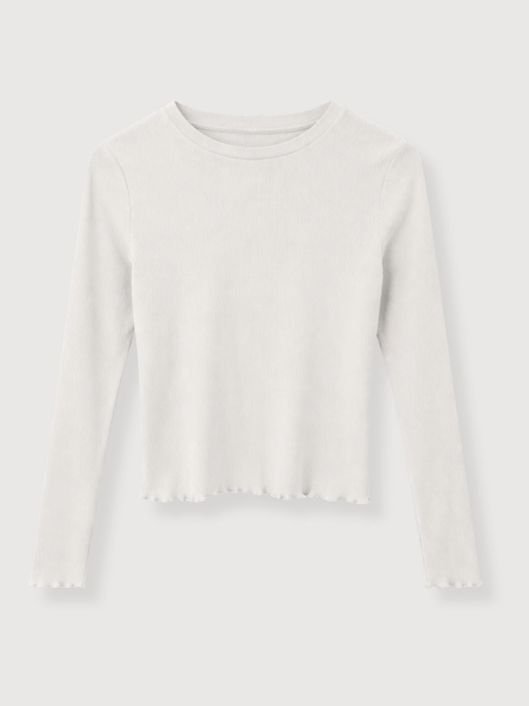 Longsleeve Babylock Hems Woman Offwhite | Mazine