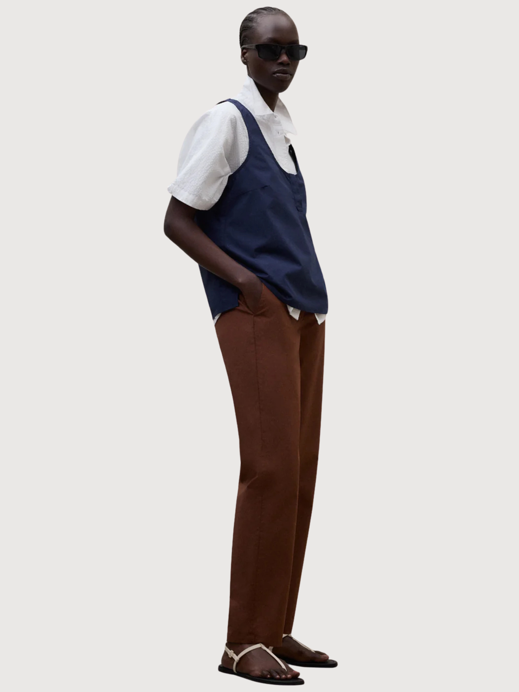 Pantaloni Laga Donna Cotone Ebony | Ecoalf