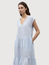 Dress Arcilla Light Blue in Linen | Ecoalf