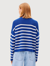 Knit Merinaa Stripes Dynamo Blue | Armedangels