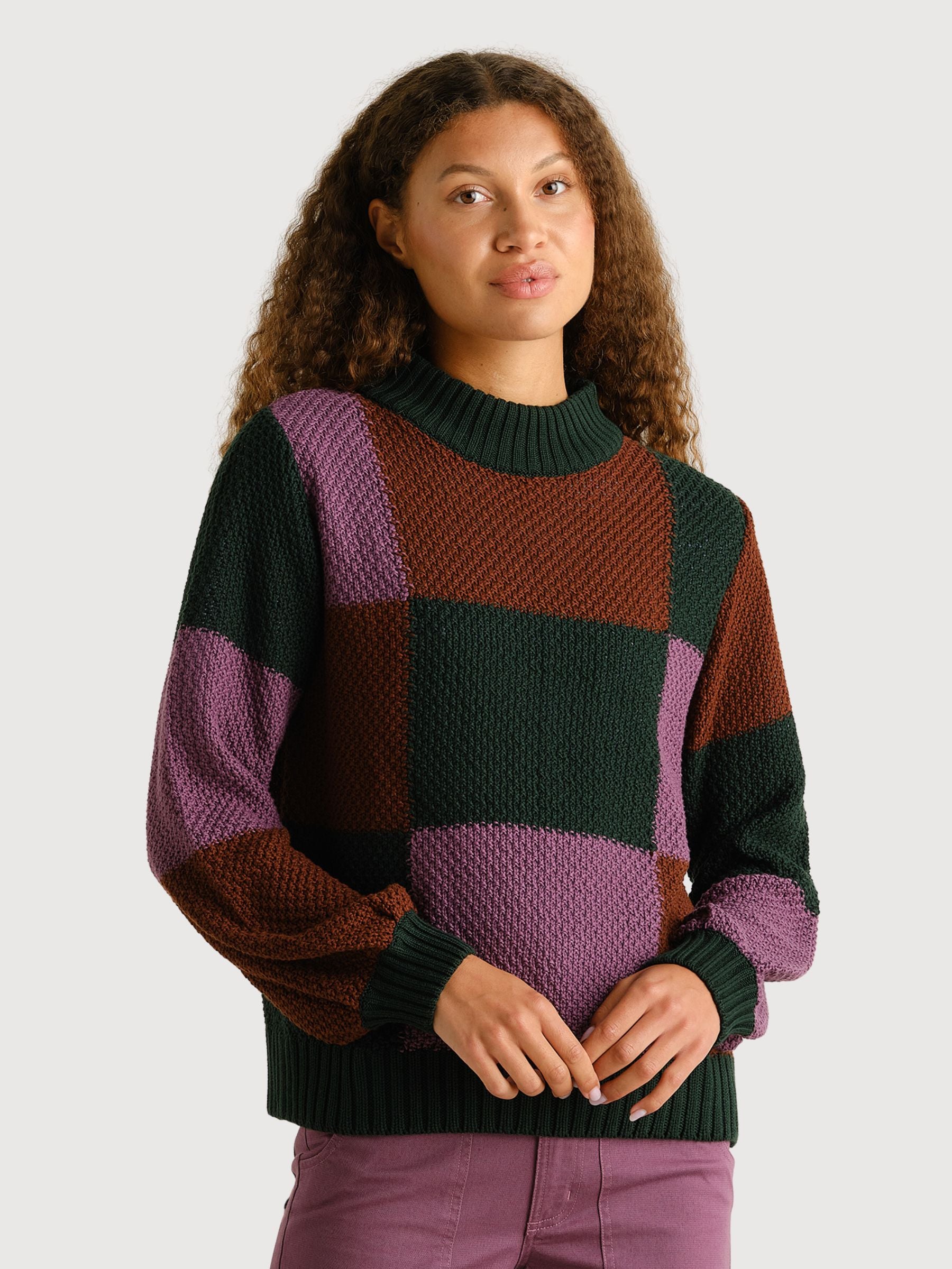 Pullover Gotland Blocked Multicolor | DEDICATED