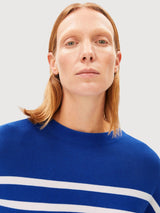 Knit Merinaa Stripes Dynamo Blue | Armedangels