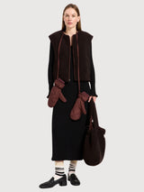 Reversible Vest Bitter Chocolate | Lanius