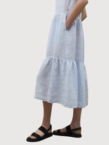 Kleid Arcilla Hellblau aus Leinen | Ecoalf