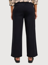 Pantaloni culotte neri in cotone organico | Lanius