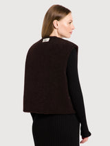 Reversible Vest Bitter Chocolate | Lanius