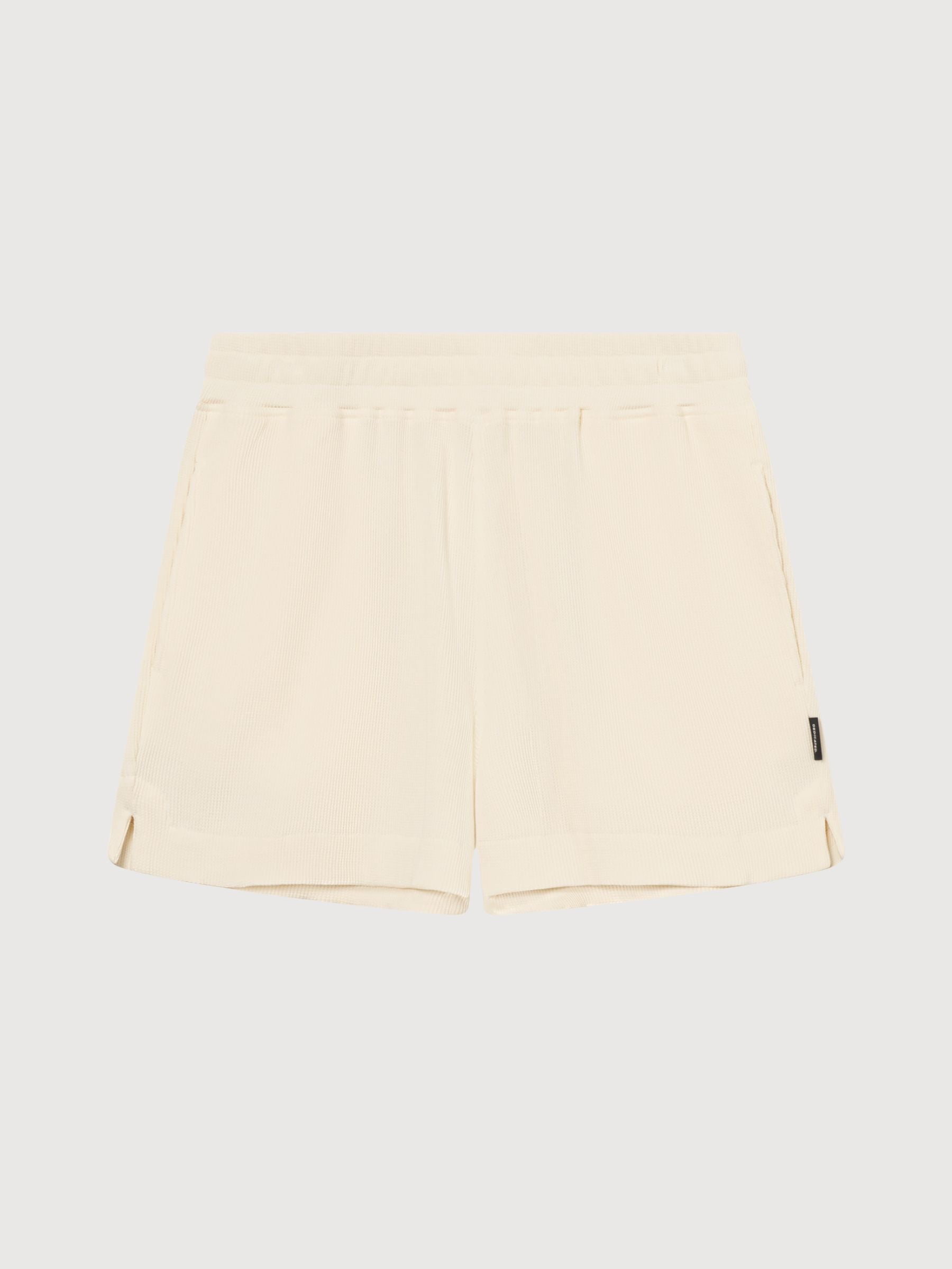 Pantaloncini a rombi Aspudden, color crema, cotone | DEDICATED