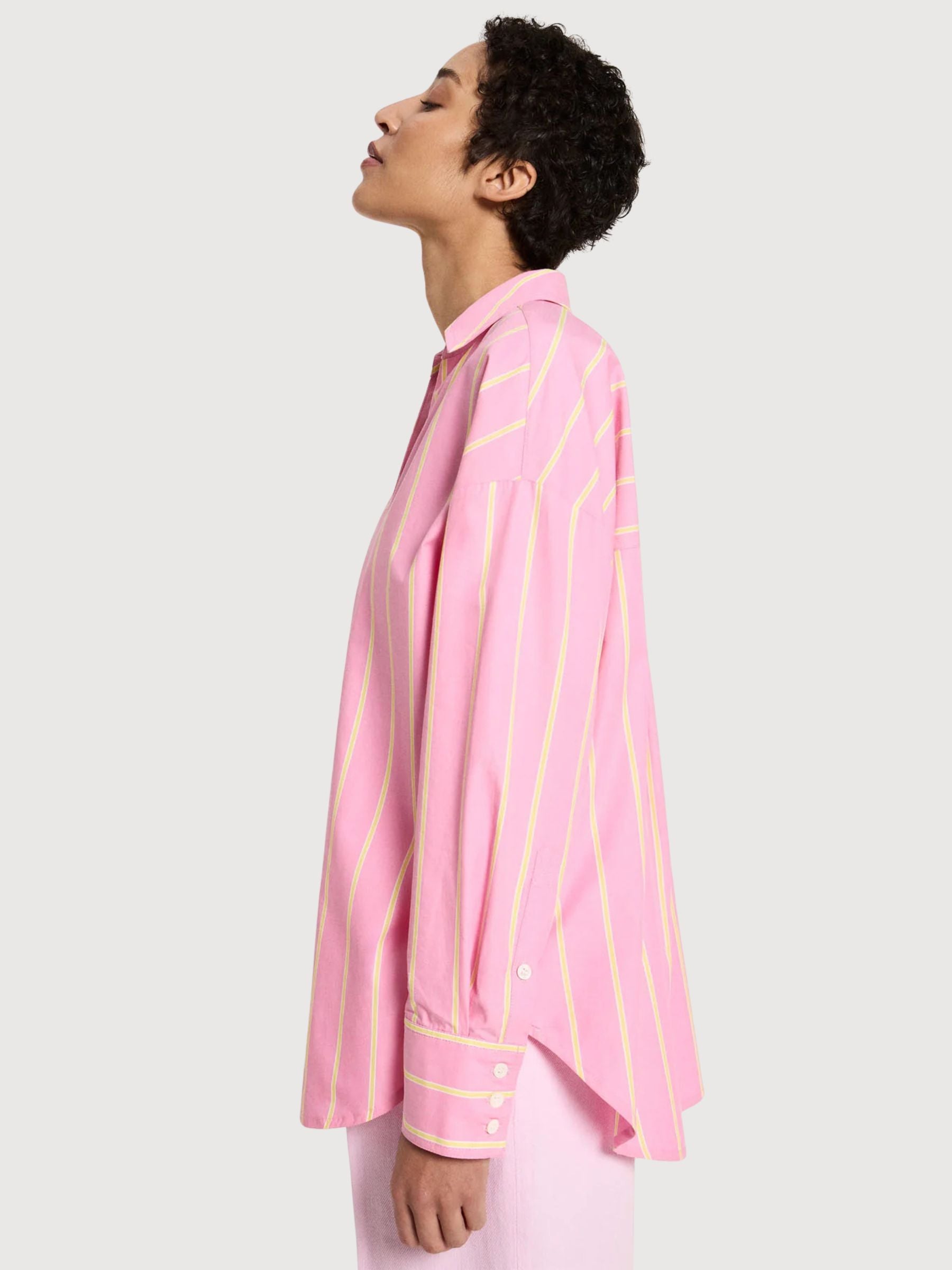 Camicia a righe rosa | Lanius