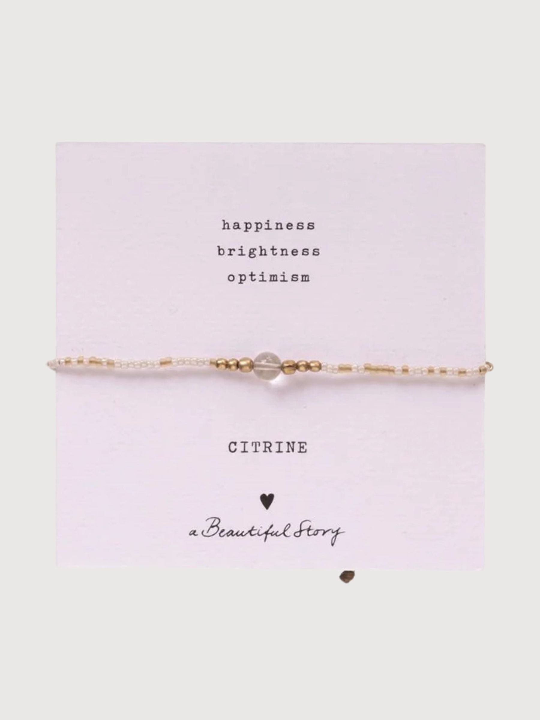 Bracelet Iris Card Citrine | A Beautiful Story