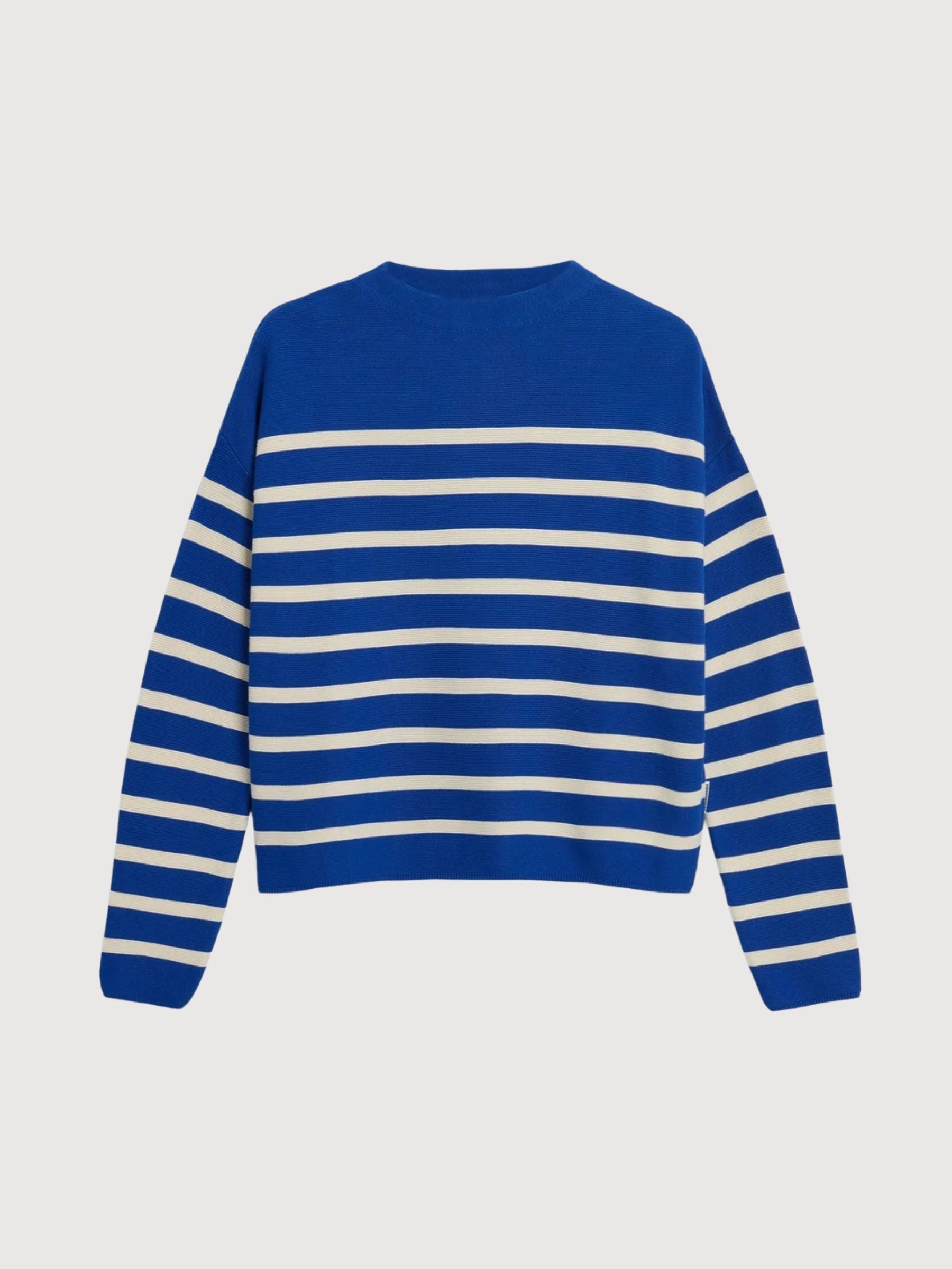 Knit Merinaa Stripes Dynamo Blue | Armedangels