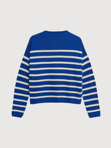 Knit Merinaa Stripes Dynamo Blue | Armedangels
