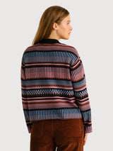 Sweater Limhamn Dashed Stripe Multi Color