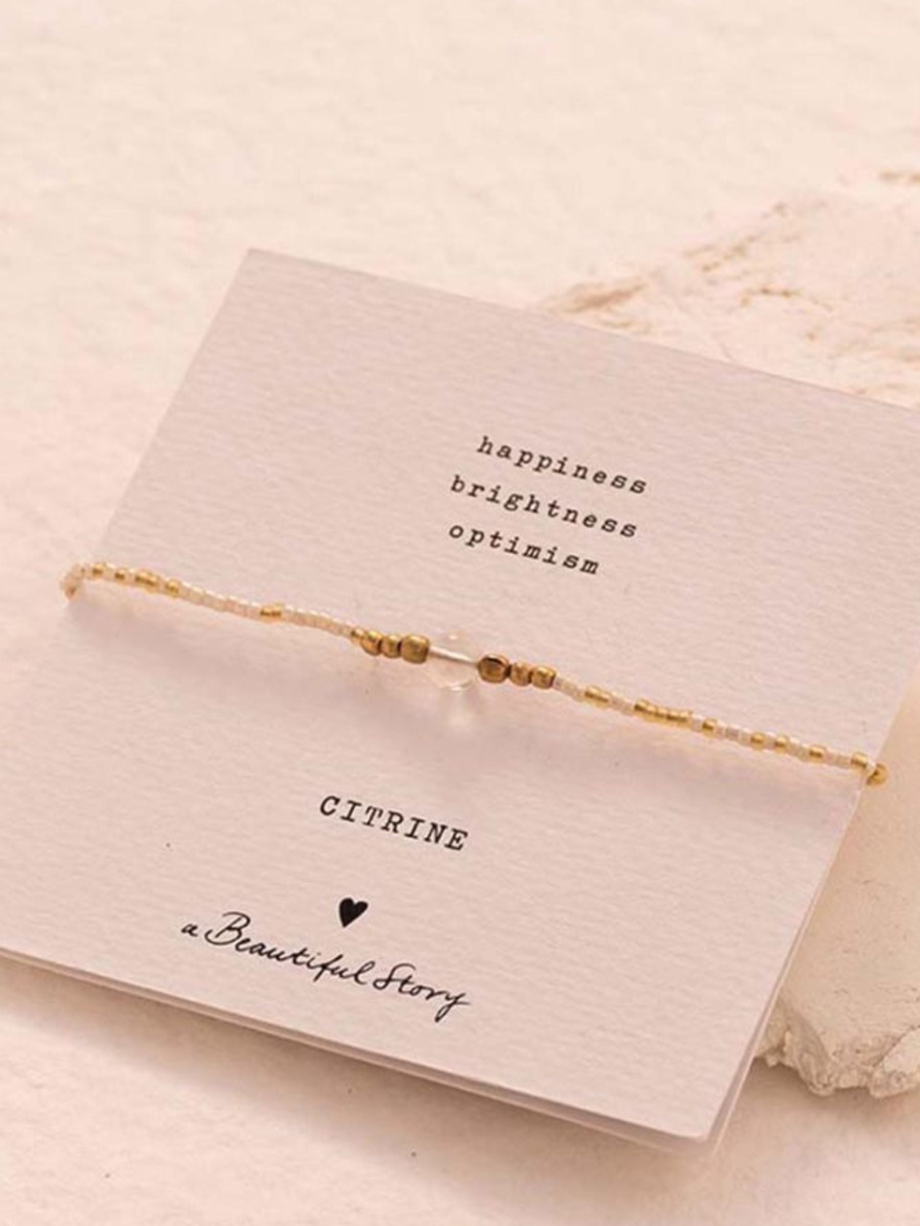 Bracelet Iris Card Citrine | A Beautiful Story