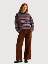 Sweater Limhamn Dashed Stripe Multi Color