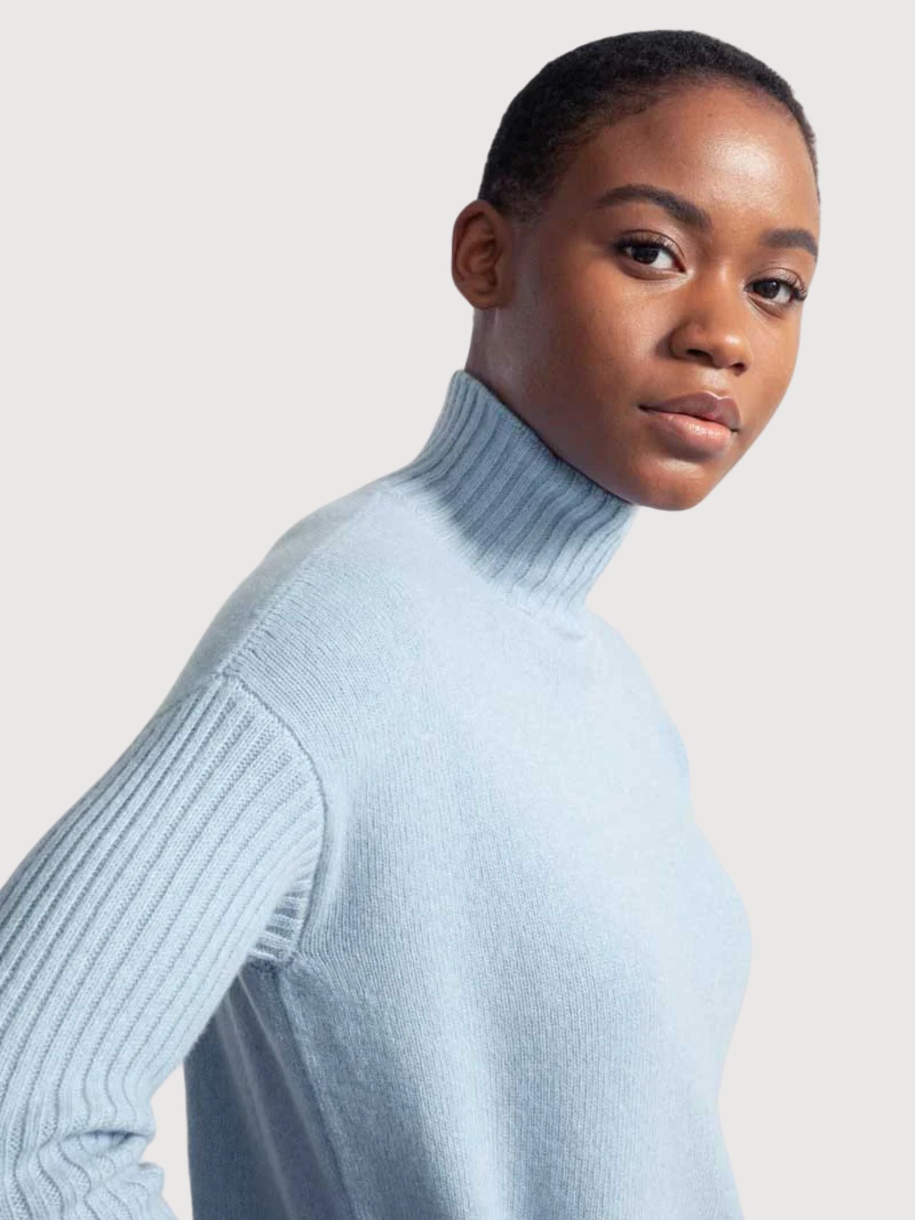 Erminia Pullover Light Blau Cashmere Damen | Rifo