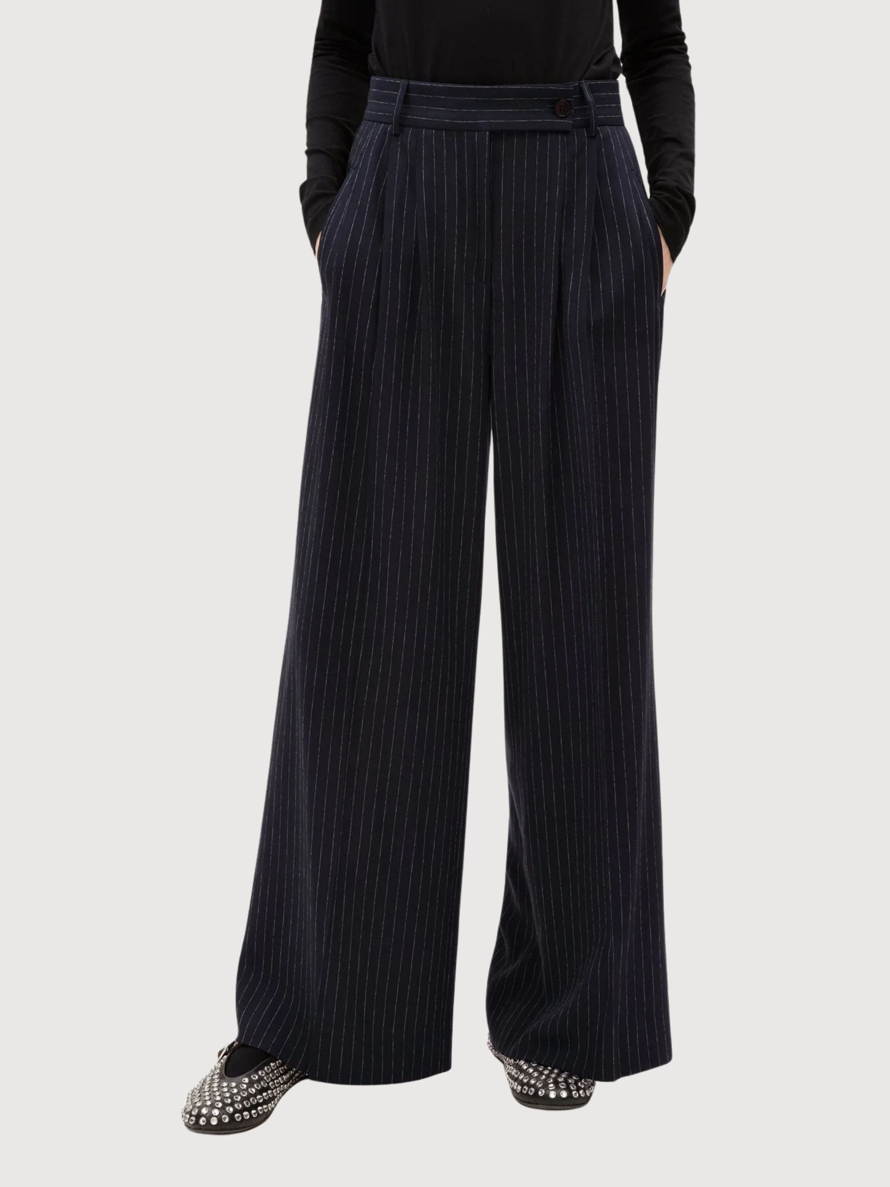 Pinstripe Pant Kaayua Night Sky | Armedangels