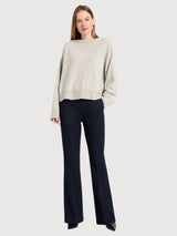 Sweater Crewneck Oversize Grey Mel | Lanius