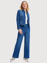 Jeans di Marlene High-Waist Gots in denim blu centrale | Lanius