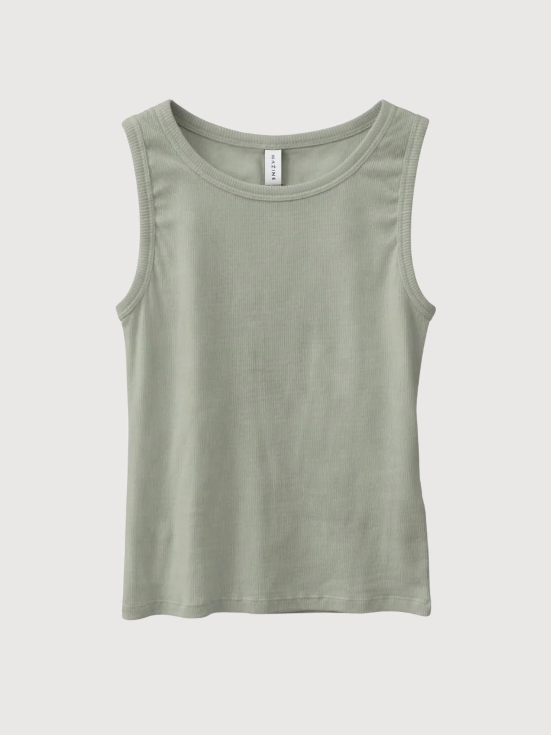 Canotta basic da donna con stampa eucalipto | MAZINE