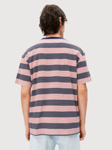 T-Shirt Maarkos Stripes Tinted Navy | Armedangels