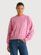 Sweater Husie Pepita Cats Knit Moonlite Pink