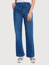 Marlene High-Waist Jeans Gots in Mid Blue Denim | Lanius