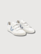 Sneakers 3 Strap Recife Extra White-Steel In Sustainable Leather | Veja