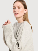 Sweater Crewneck Oversize Grey Mel | Lanius